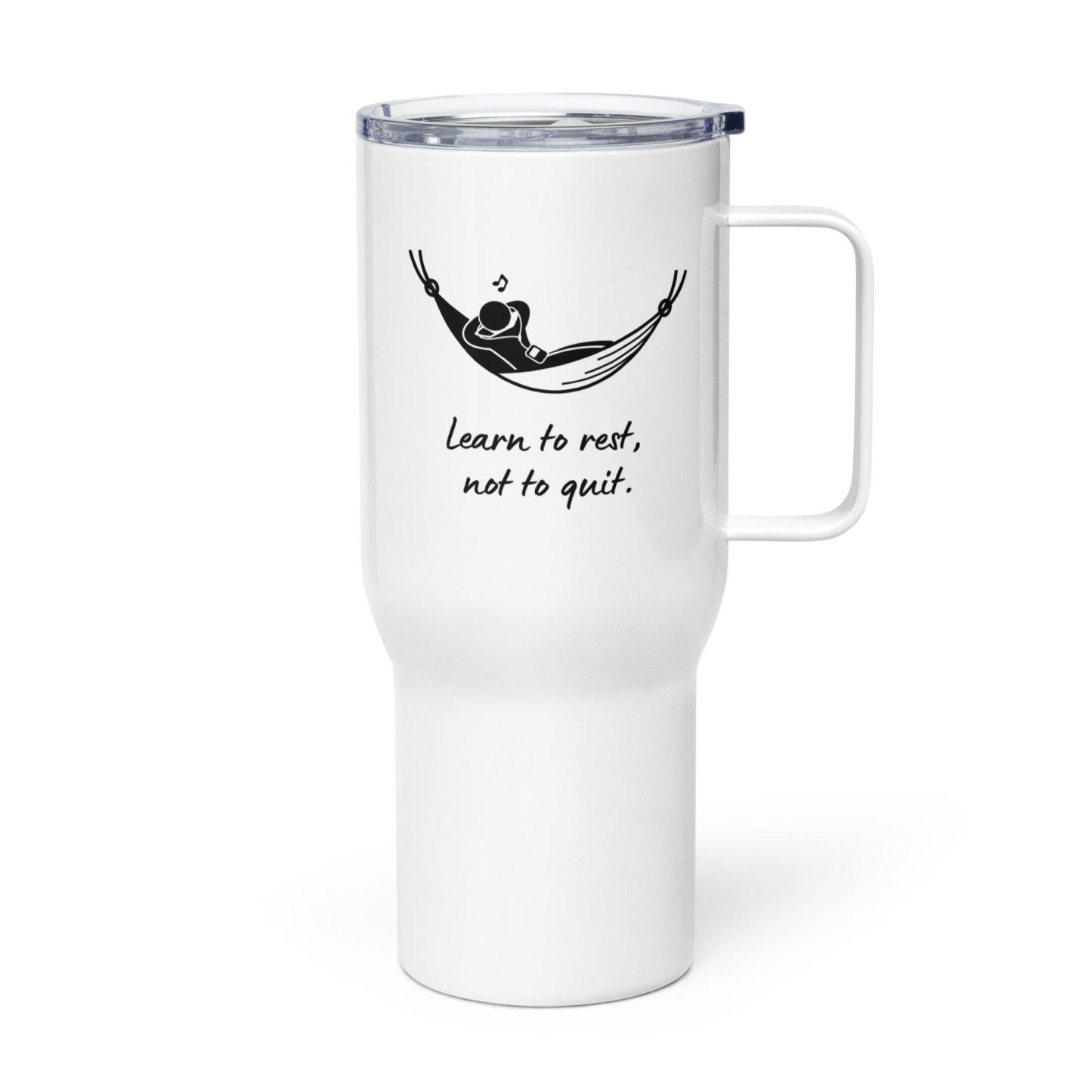 Learn To Rest Travel Mug Encourages Resilience With Stainless Design - Inspire Cups