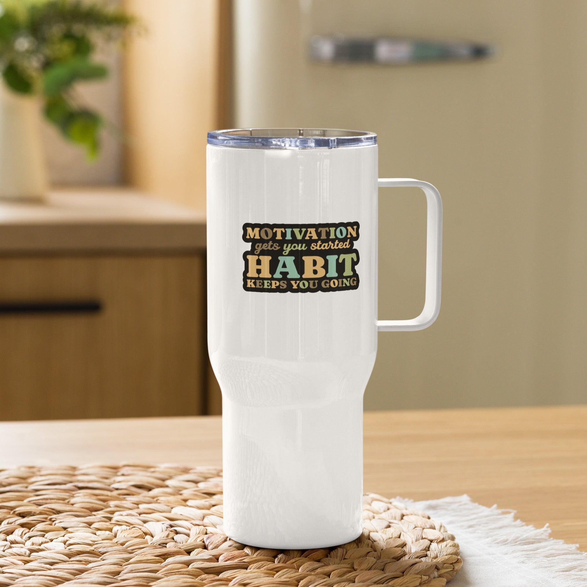 Motivation Printed Travel Mug With Timeless Retro Style - Inspire Cups