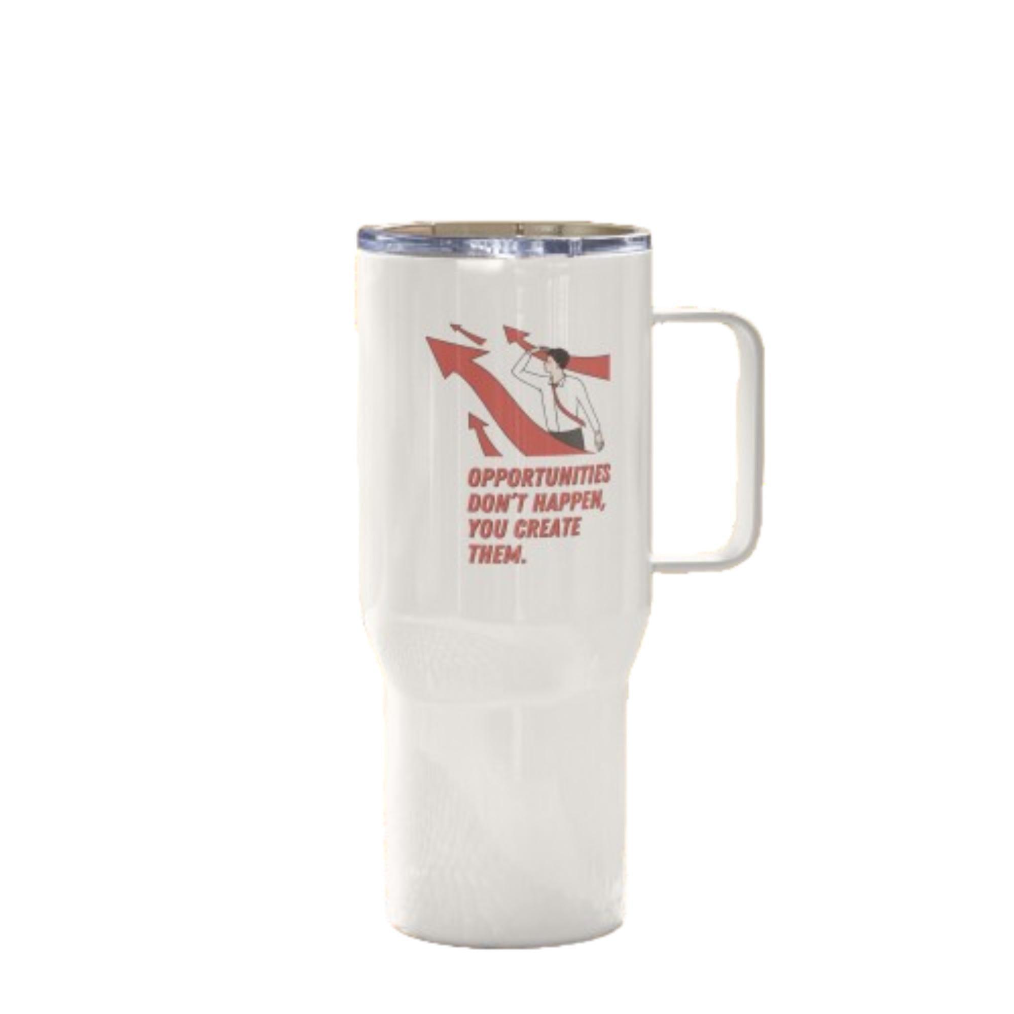 Opportunity Travel Mug Quote With Heavy-Duty Ceramic Design - Inspire Cups