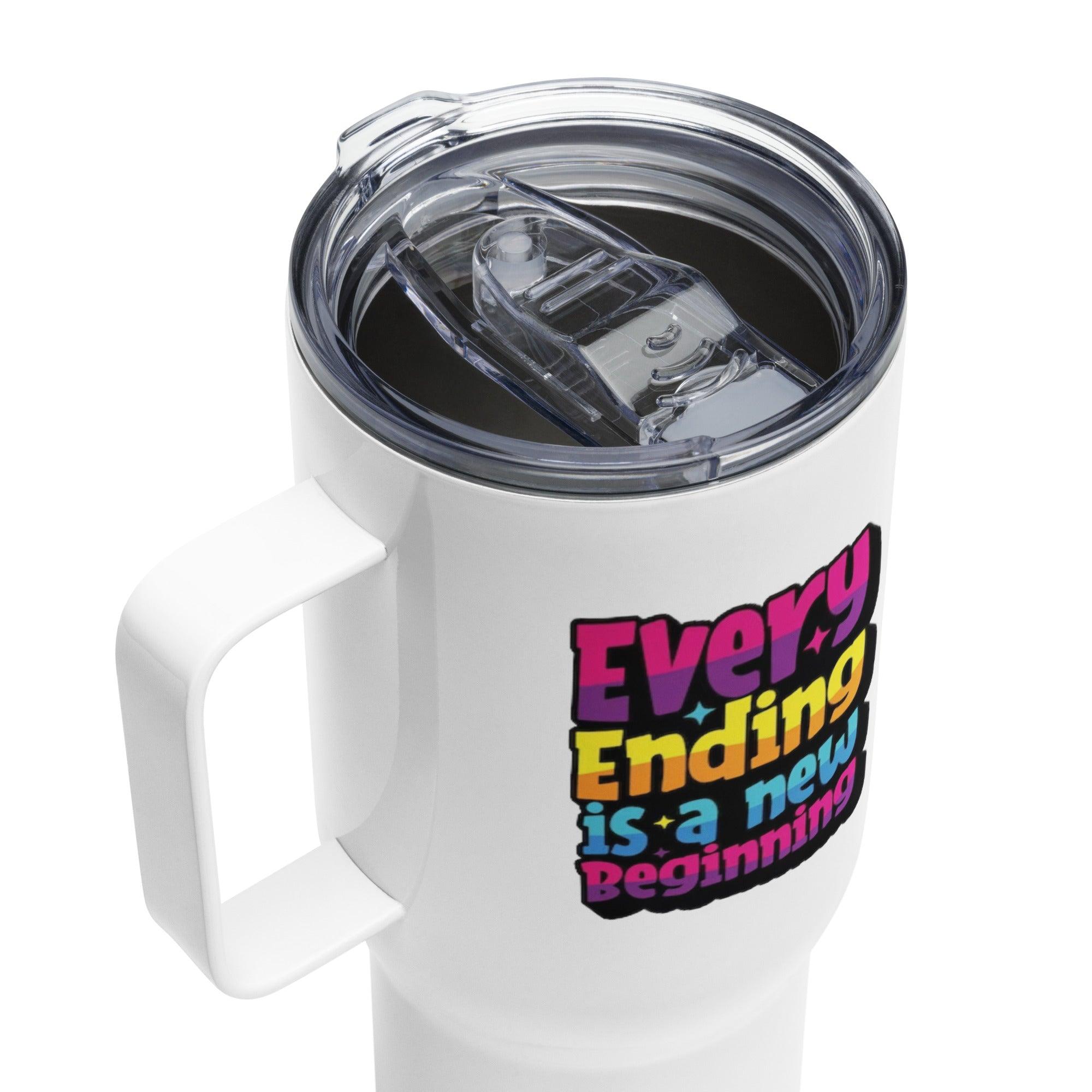 Every Ending Is A New Beginning Printed Travel Mug - Inspire Cups
