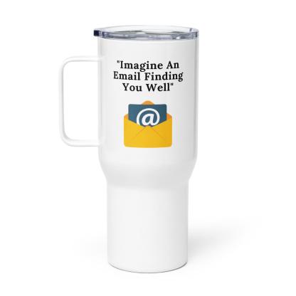 Email Humor Travel Mug With Modern Message In Resilient Ceramic - Inspire Cups
