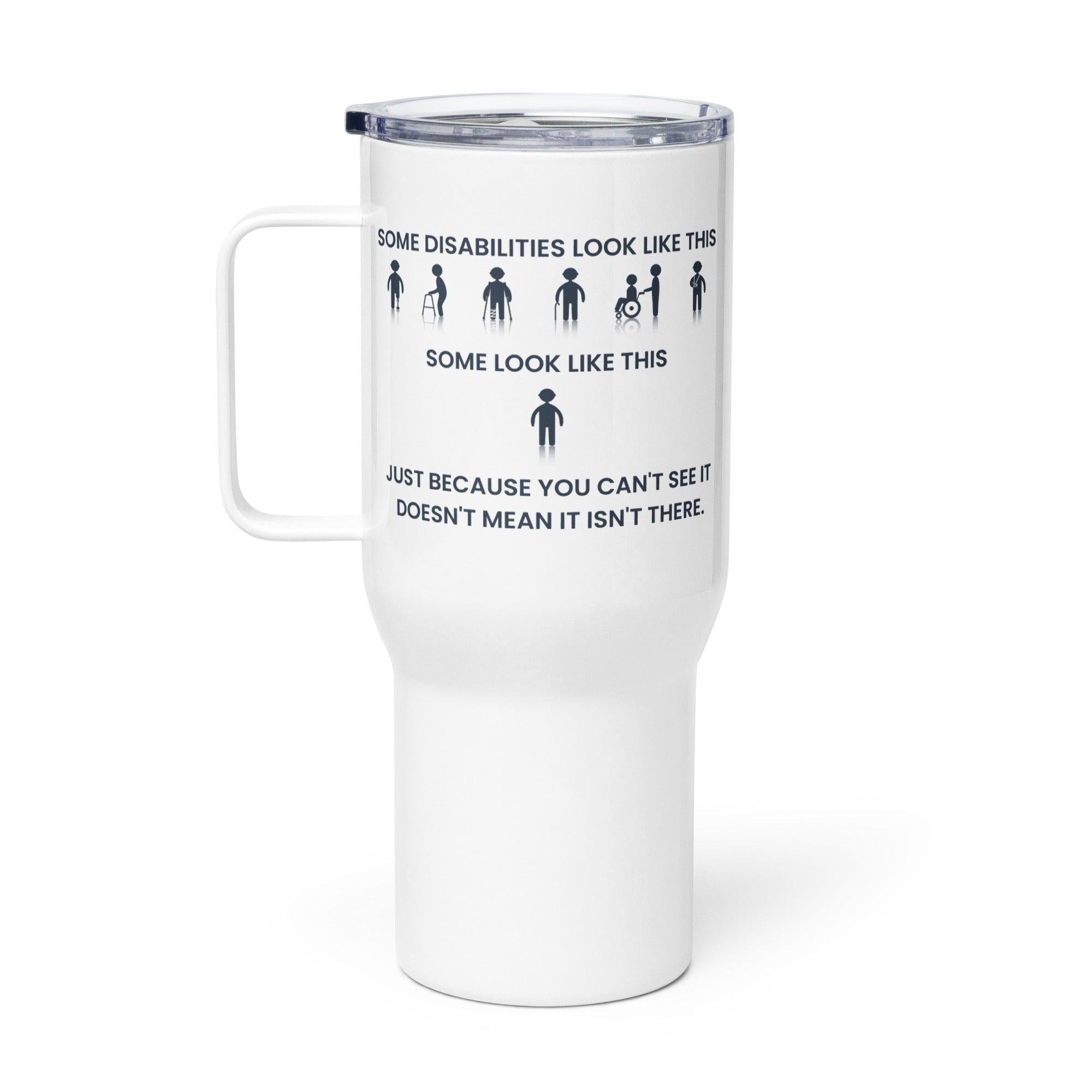 Disability Awareness Printed Travel Mug With Calming Design - Inspire Cups