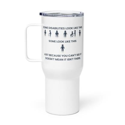 Disability Awareness Printed Travel Mug With Calming Design - Inspire Cups