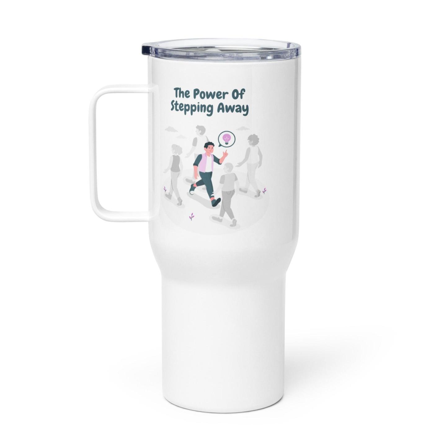 Stepping Away Printed Travel Mugs With Spill-Proof Lid - Inspire Cups
