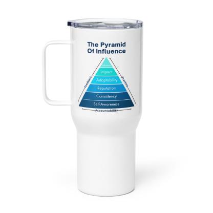 The Pyramid Of Influence Printed Travel Mugs - Inspire Cups