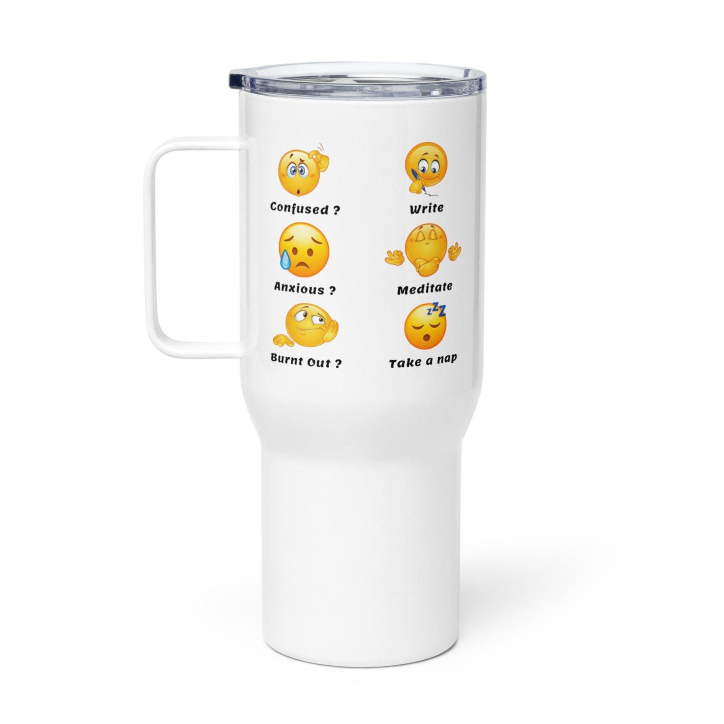 Emotional Support Mug – Confused? Write Quote Travel Cup - Inspire Cups