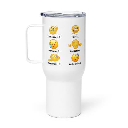 Emotional Support Mug – Confused? Write Quote Travel Cup - Inspire Cups