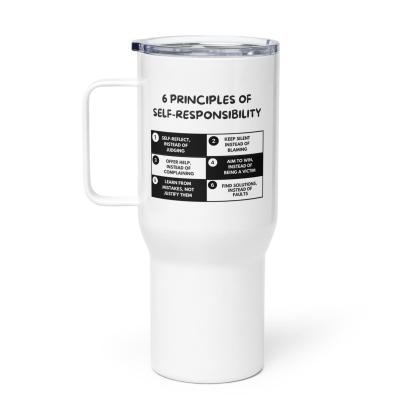 Self-Responsibility Travel Mug – Stainless Steel Motivational Tumbler - Inspire Cups