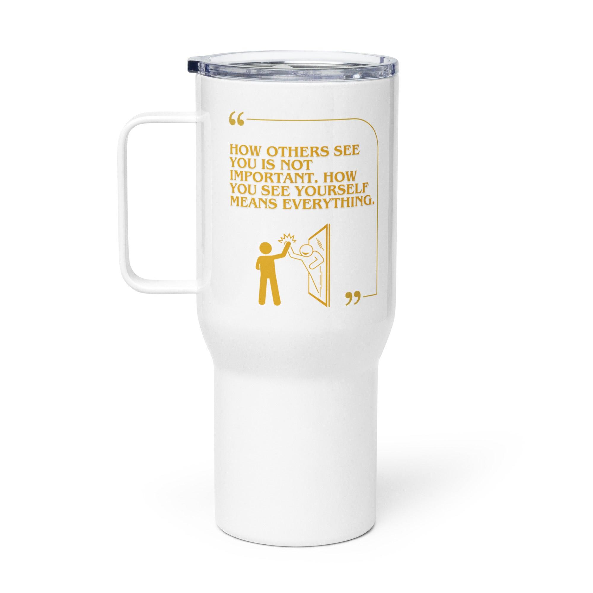 Self-Confidence Travel Mug – Empowering Quote | Hot & Cold Drinkware - Inspire Cups