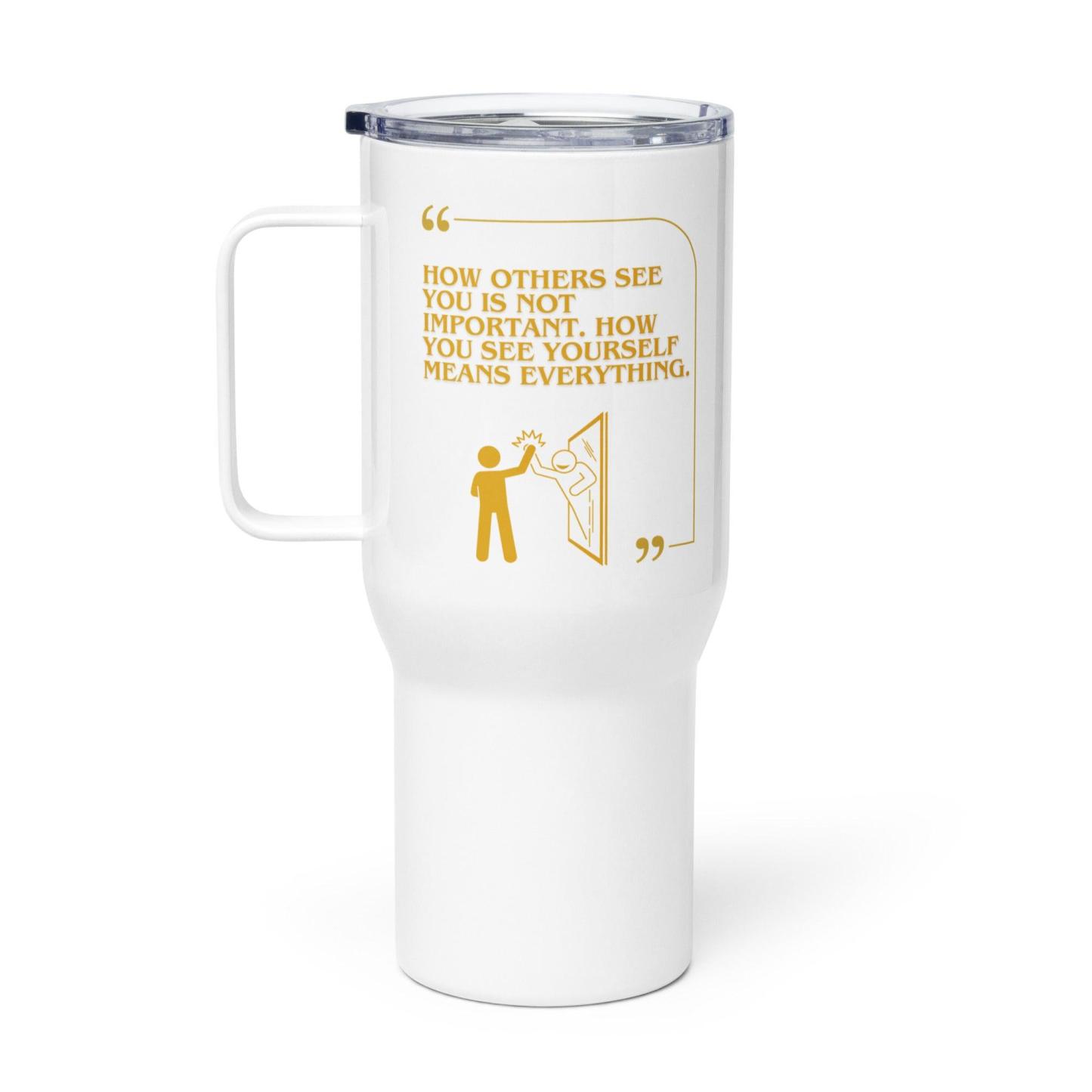Self-Confidence Travel Mug – Empowering Quote | Hot & Cold Drinkware - Inspire Cups