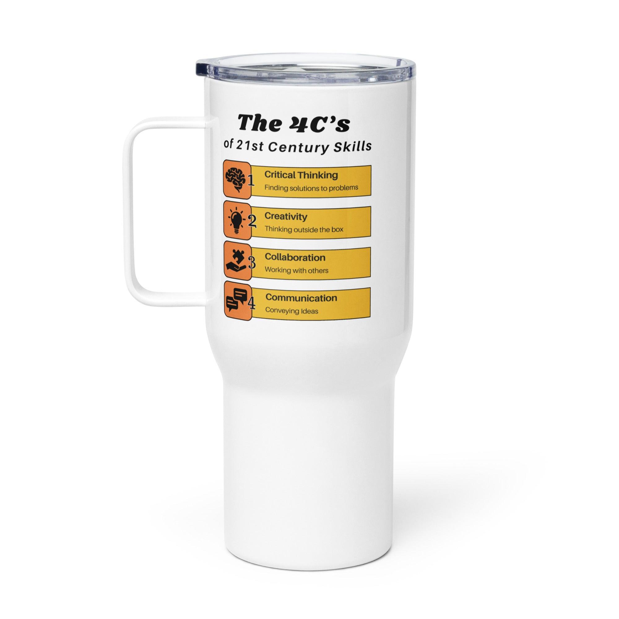 21st Century Skills Mug – 4Cs Educational Travel Cup - Inspire Cups