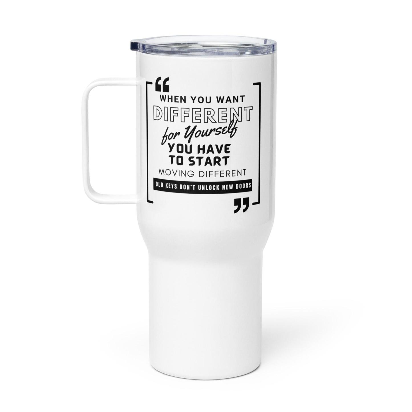 Motivational Travel Mug – Bold Quote for Daily Growth - Inspire Cups