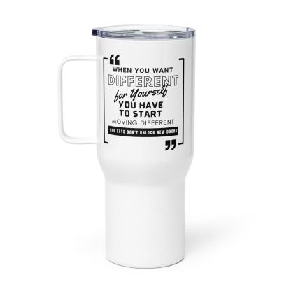 Motivational Travel Mug – Bold Quote for Daily Growth - Inspire Cups
