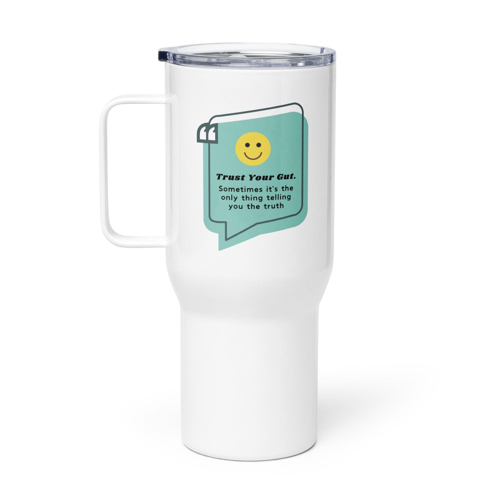 Trust Your Gut Mug – Intuition-Inspired Ceramic Travel Cup - Inspire Cups