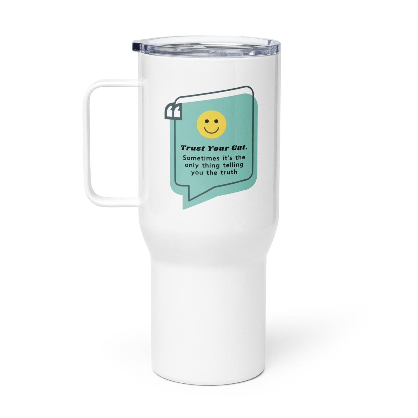 Trust Your Gut Mug – Intuition-Inspired Ceramic Travel Cup - Inspire Cups