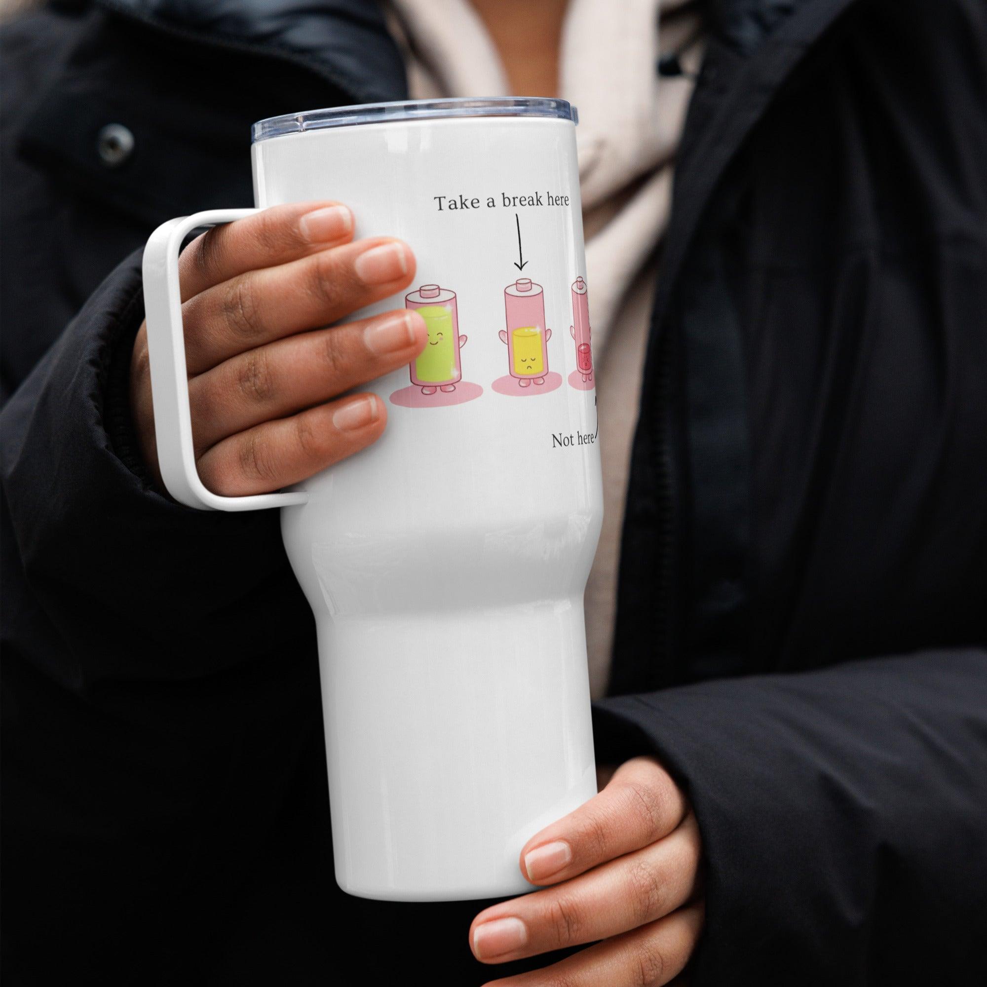 Battery Humor Travel Mug - Inspire Cups