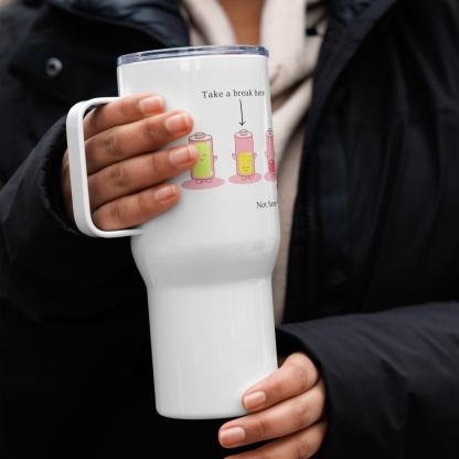 Battery Humor Travel Mug - Inspire Cups