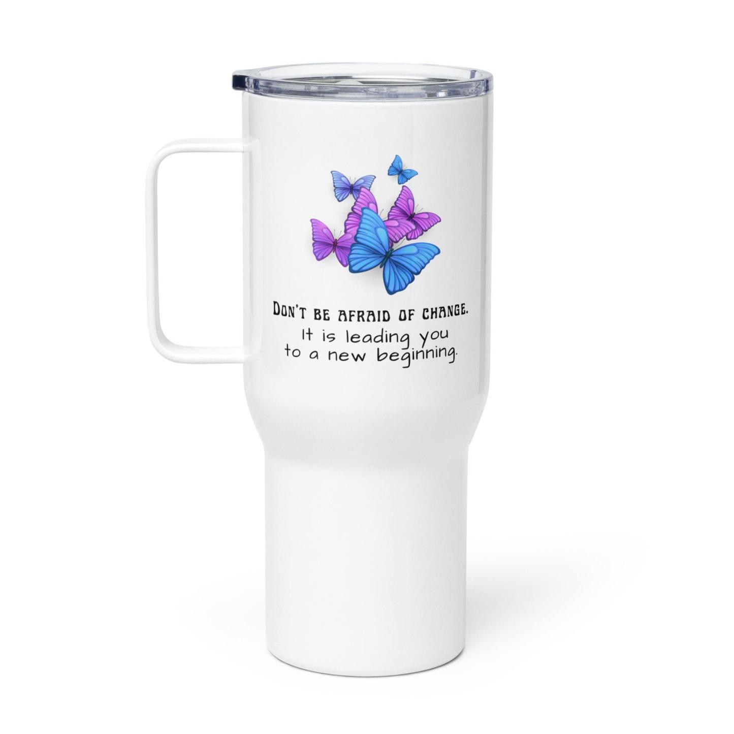 Inspirational Butterfly Travel Mug - Inspire Cups