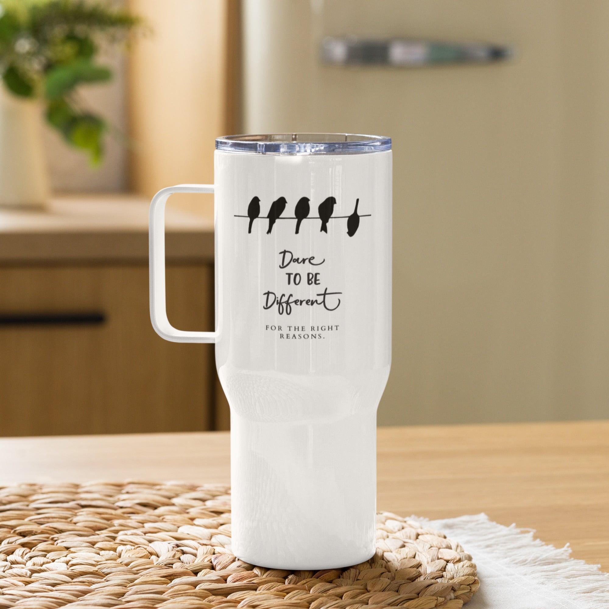 Dare To De Different For The Right Reasons Printed Travel Mug - Inspire Cups