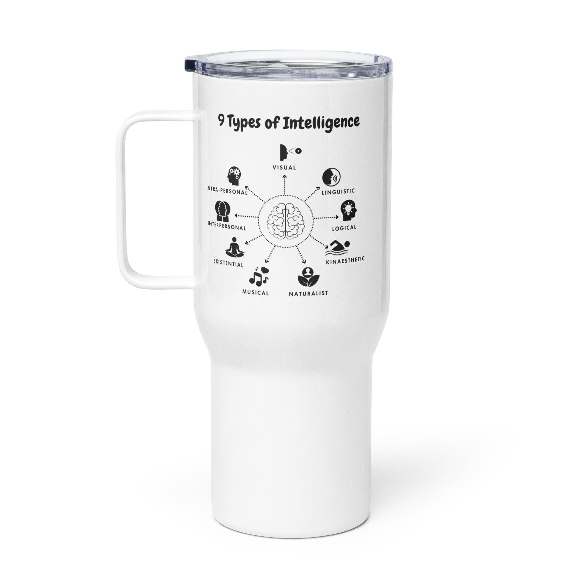 Smart Inspirational Printed Travel Mug On Human Intelligence - Inspire Cups