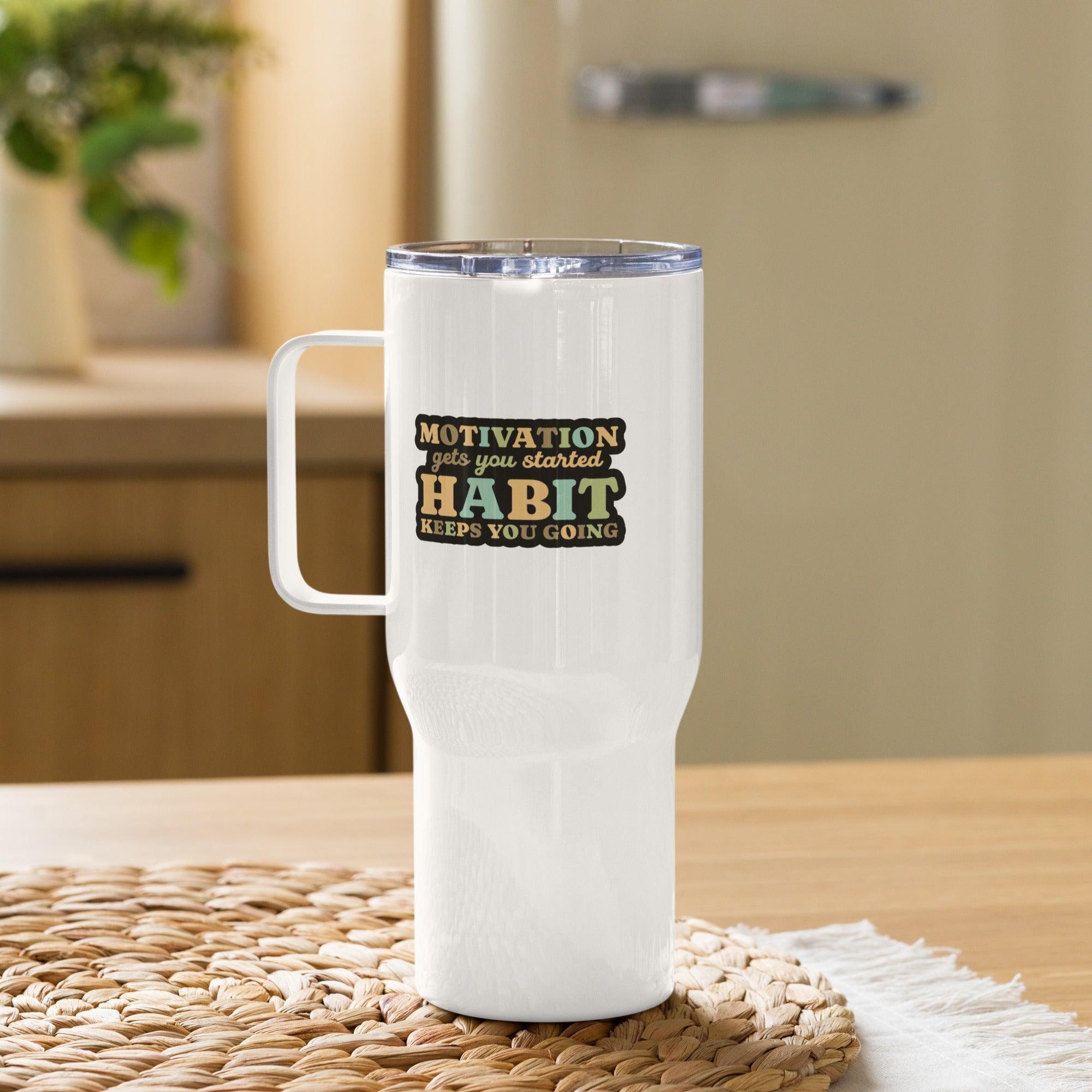 Motivation Printed Travel Mug With Timeless Retro Style - Inspire Cups
