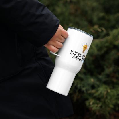 Shine Inspirational Printed Travel Mug For Motivation On The Go - Inspire Cups