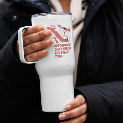 Inspirational Printed Travel Mug Empower Your Routine - Inspire Cups