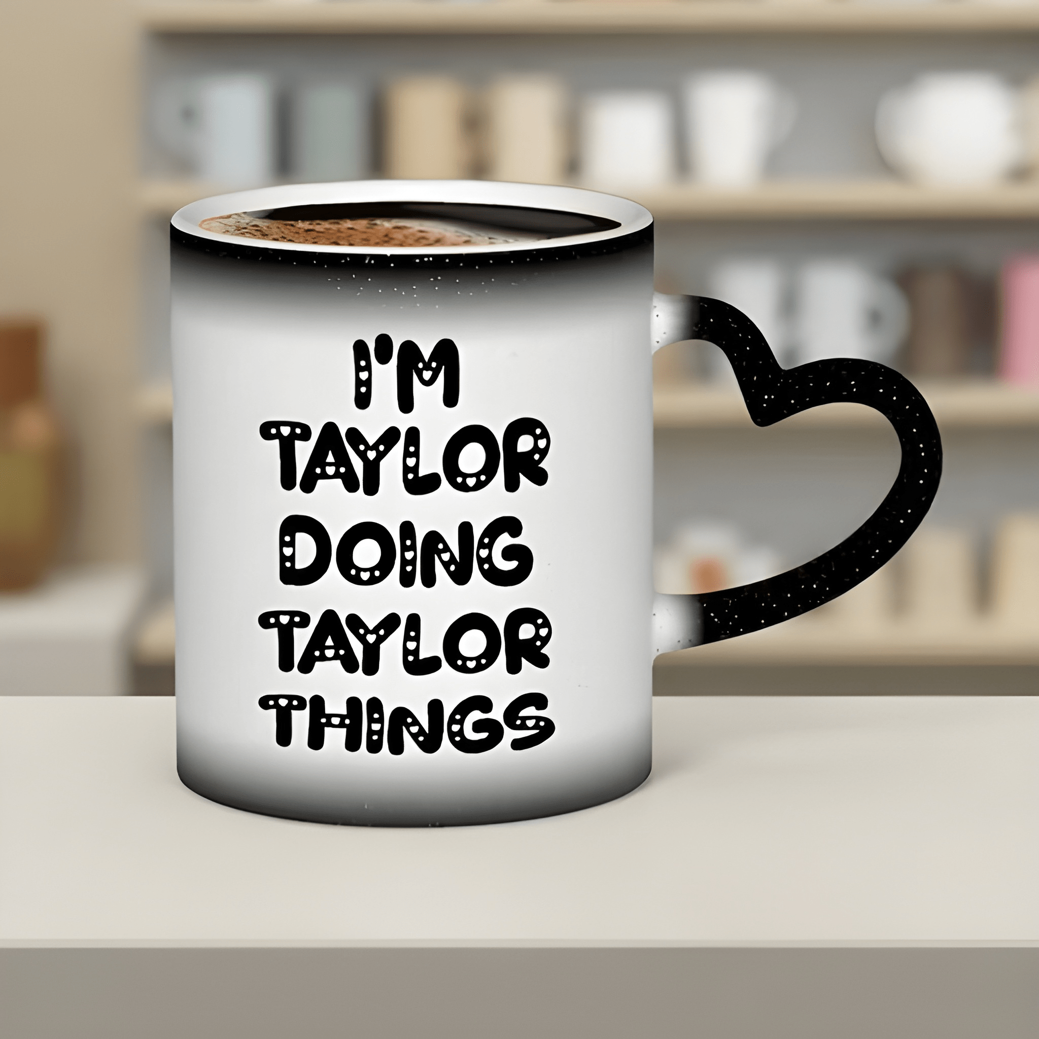 Taylor-Themed Color-Changing Ceramic Mug 