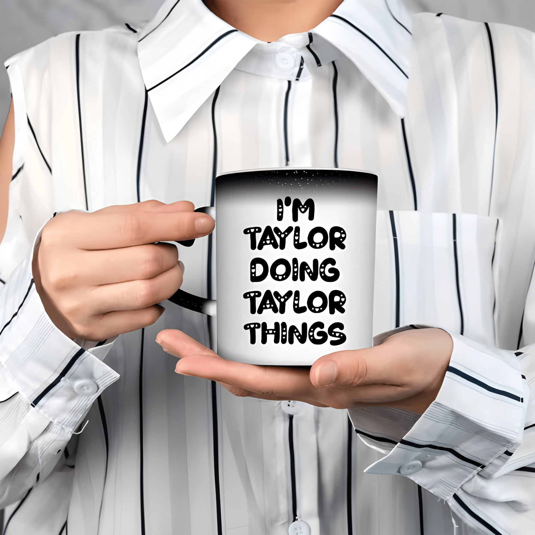 Taylor-Themed Color-Changing Ceramic Mug 