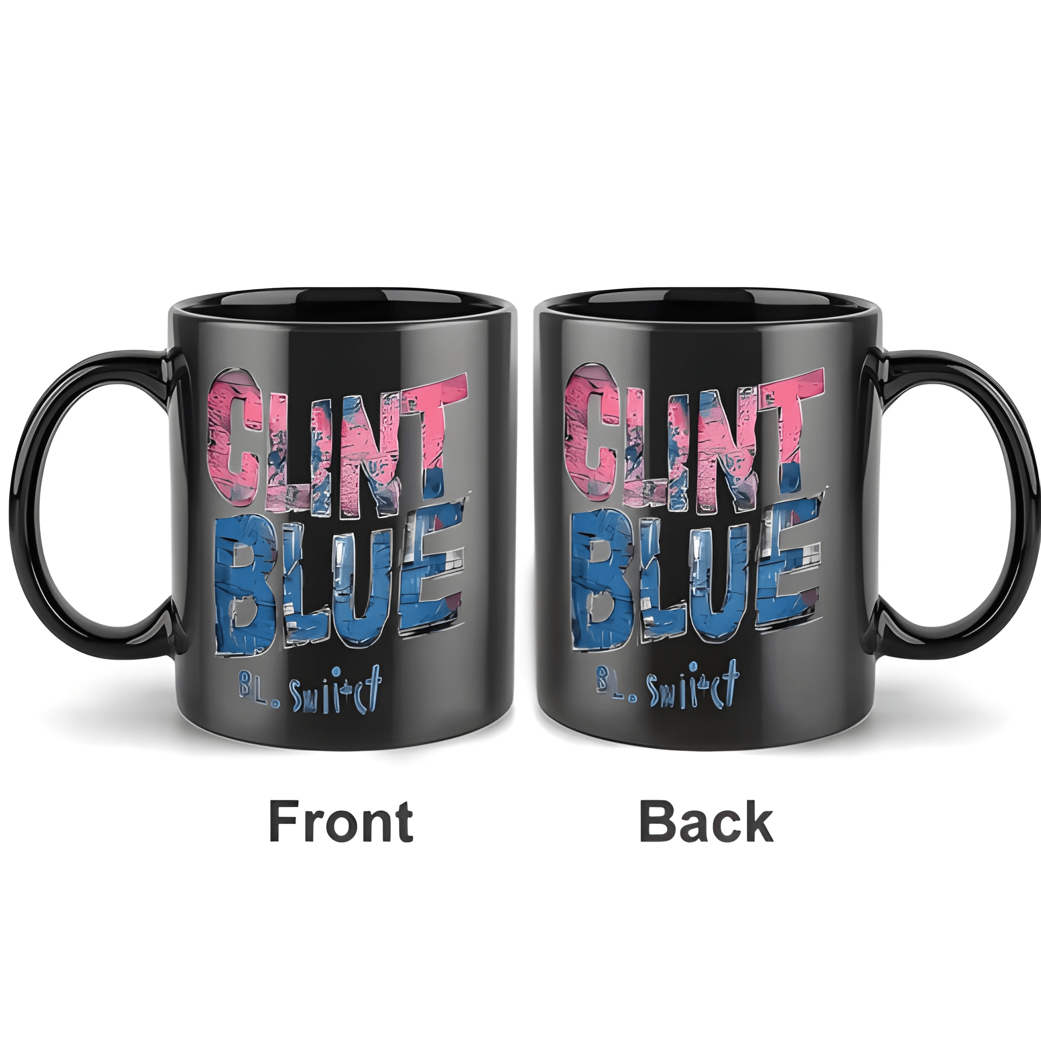 1pc a Unique Clint Blue BL. Swift Mug