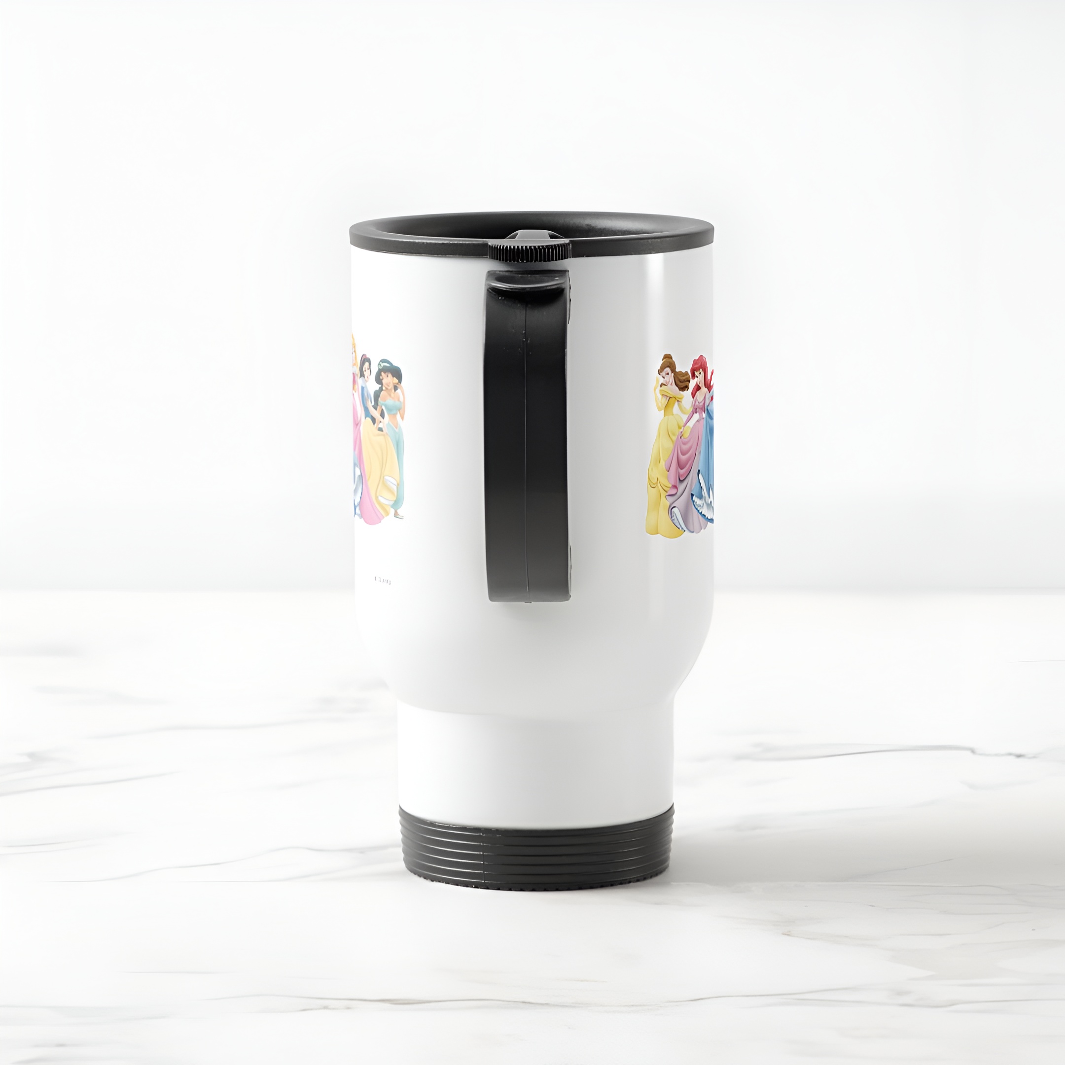 Disney Princess Holding Dresses Out Travel Mug Commuter Coffee Cup