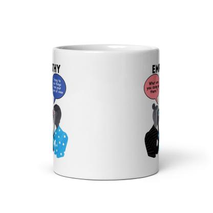 Empathy Illustration Glossy Mug - Inspire Cups