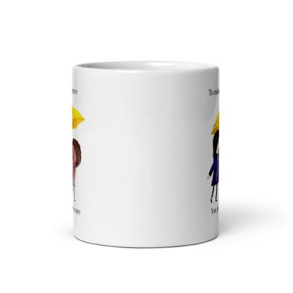 Illustrated Ceramic Coffee Mug - Inspire Cups