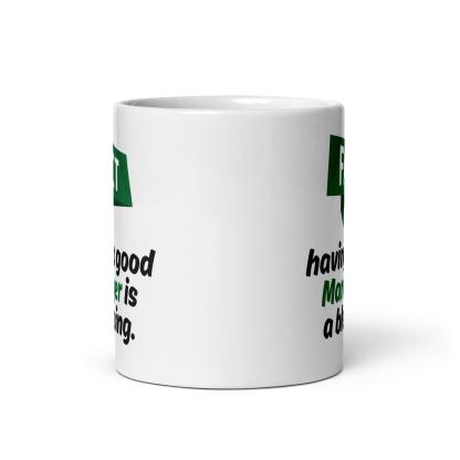 Fact Having A Good Manager Is A Blessing Quote Print Mug - Inspire Cups