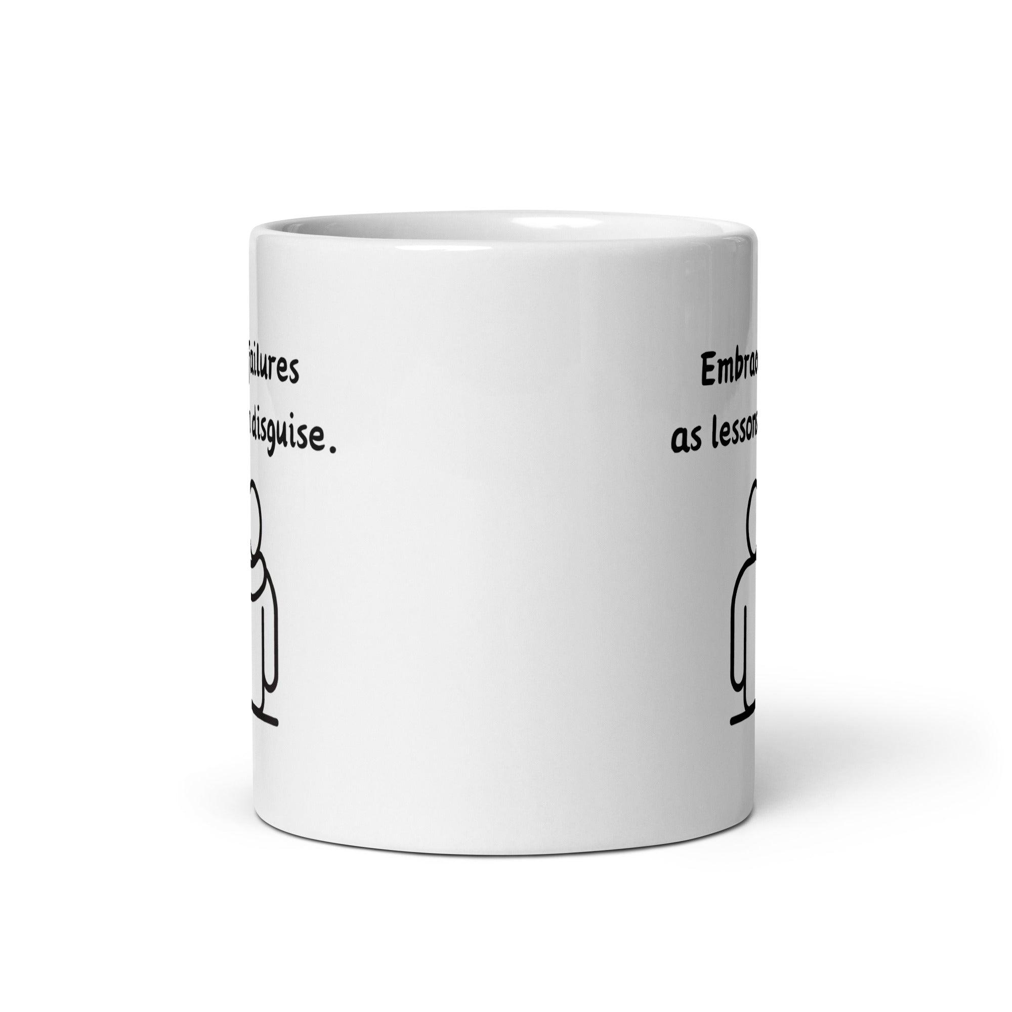 Growth Mindset Mug | Embrace Failures as Lessons Ceramic Mug - Inspire Cups