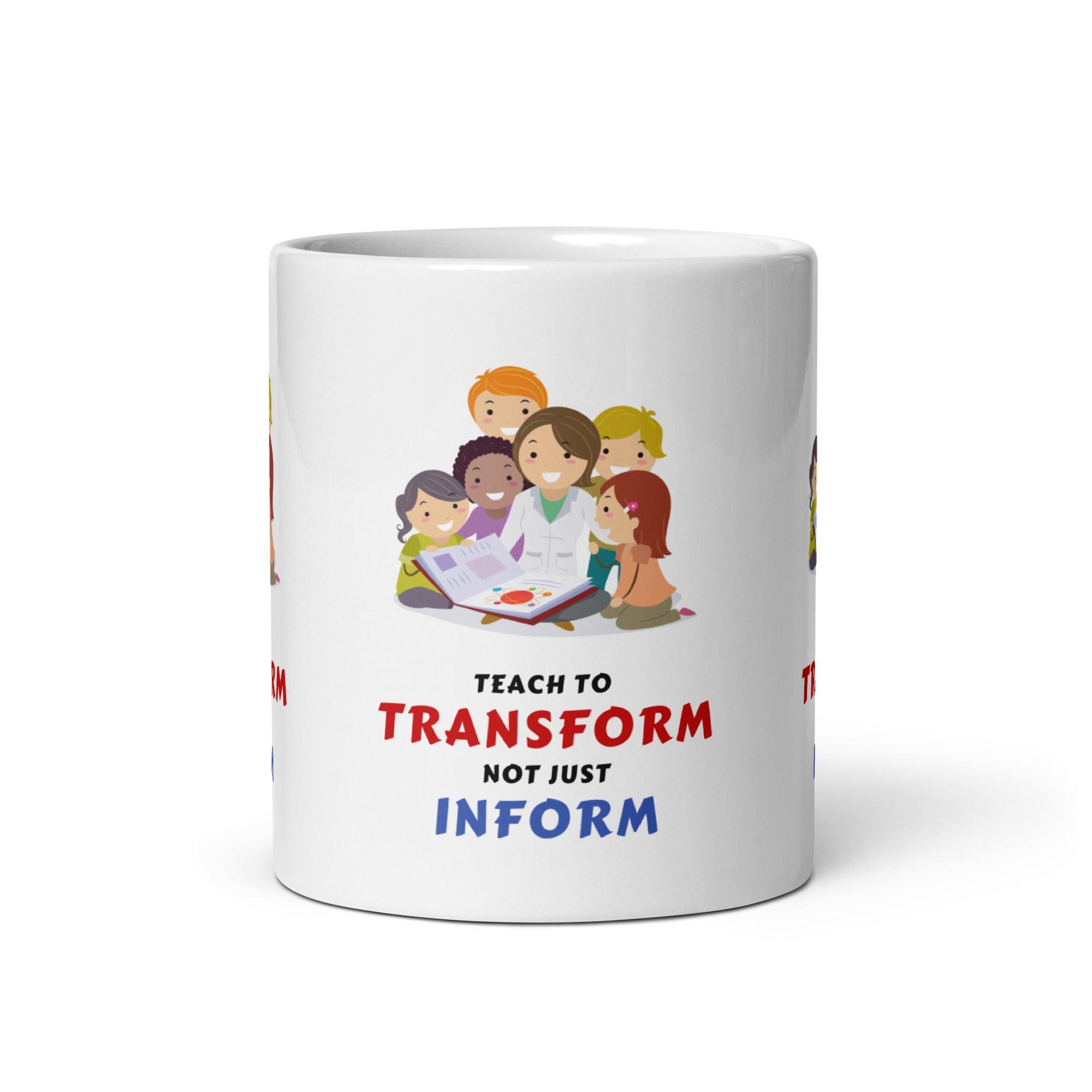 Transform Inform Message Mug - Inspire Cups