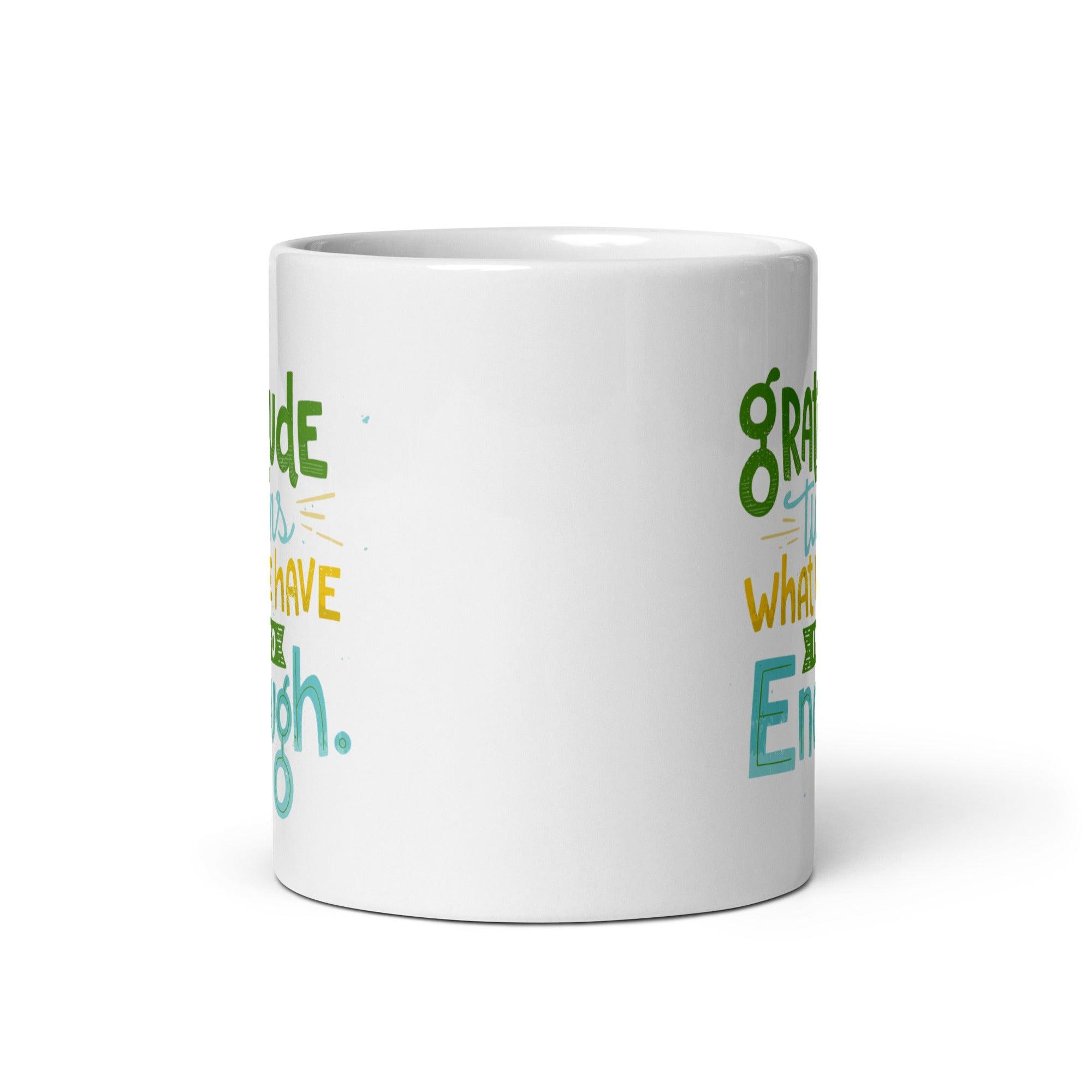 Gratitude Ceramic Coffee Mug - Inspire Cups