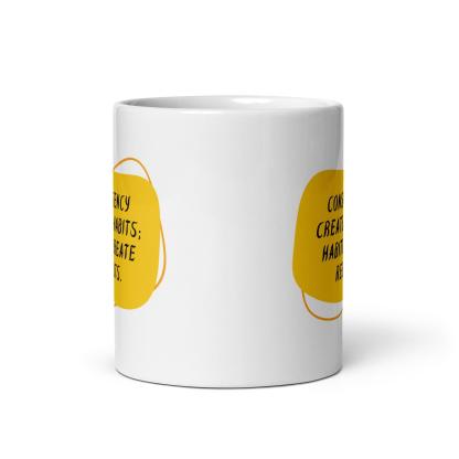 Consistency Habits Results Mug - Inspire Cups