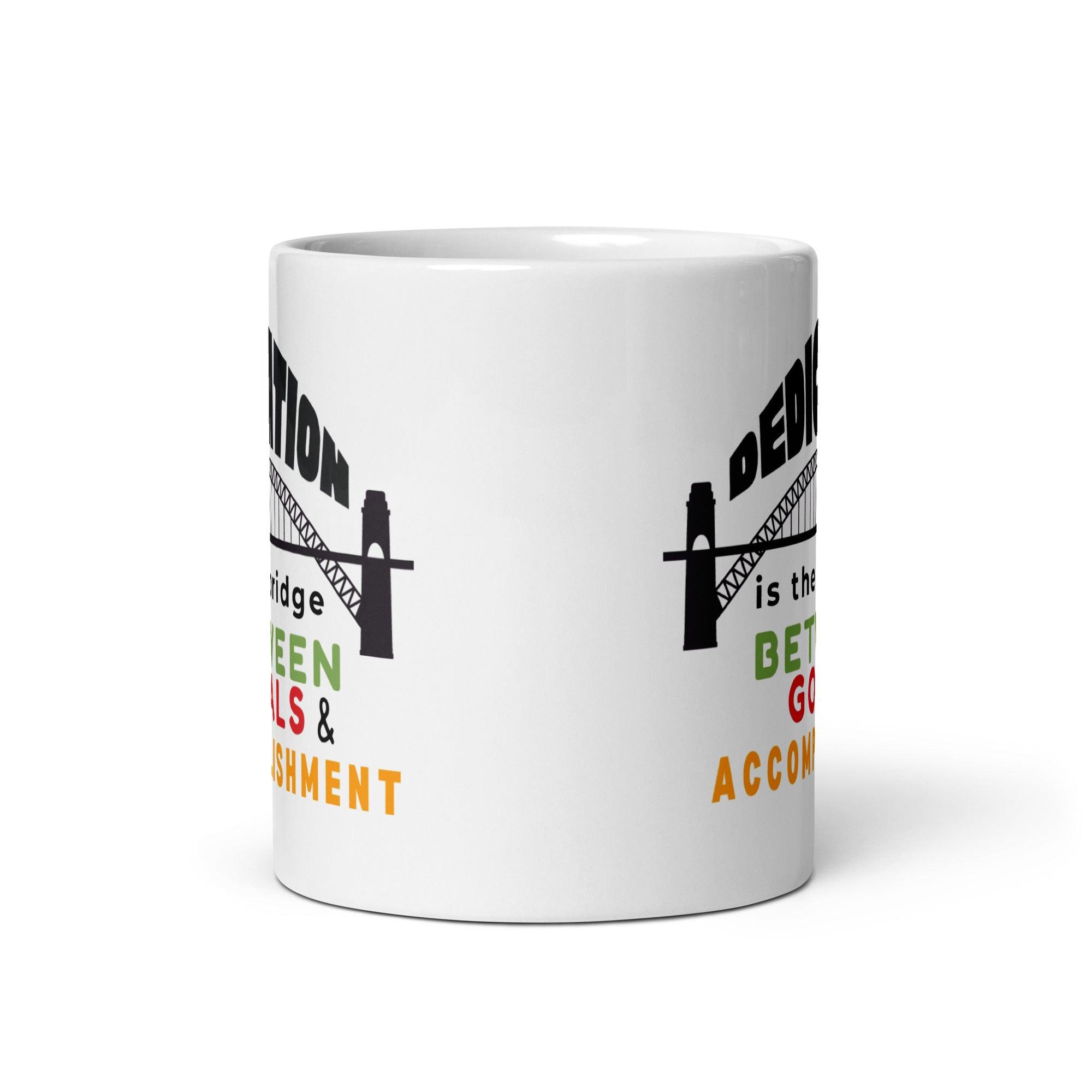 Dedication Motivational Coffee Mug featuring vibrant design - Inspire Cups