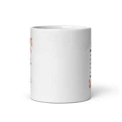 Dear Mom Sentimental Mom Mug with Floral Design and Glossy Ceramic - Inspire Cups