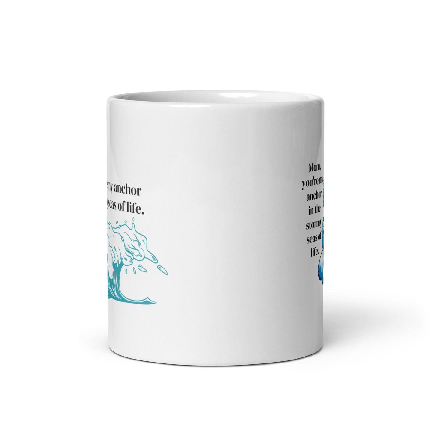 Mom Anchor Printed Mug A Daily Reminder Of Strength - Inspire Cups