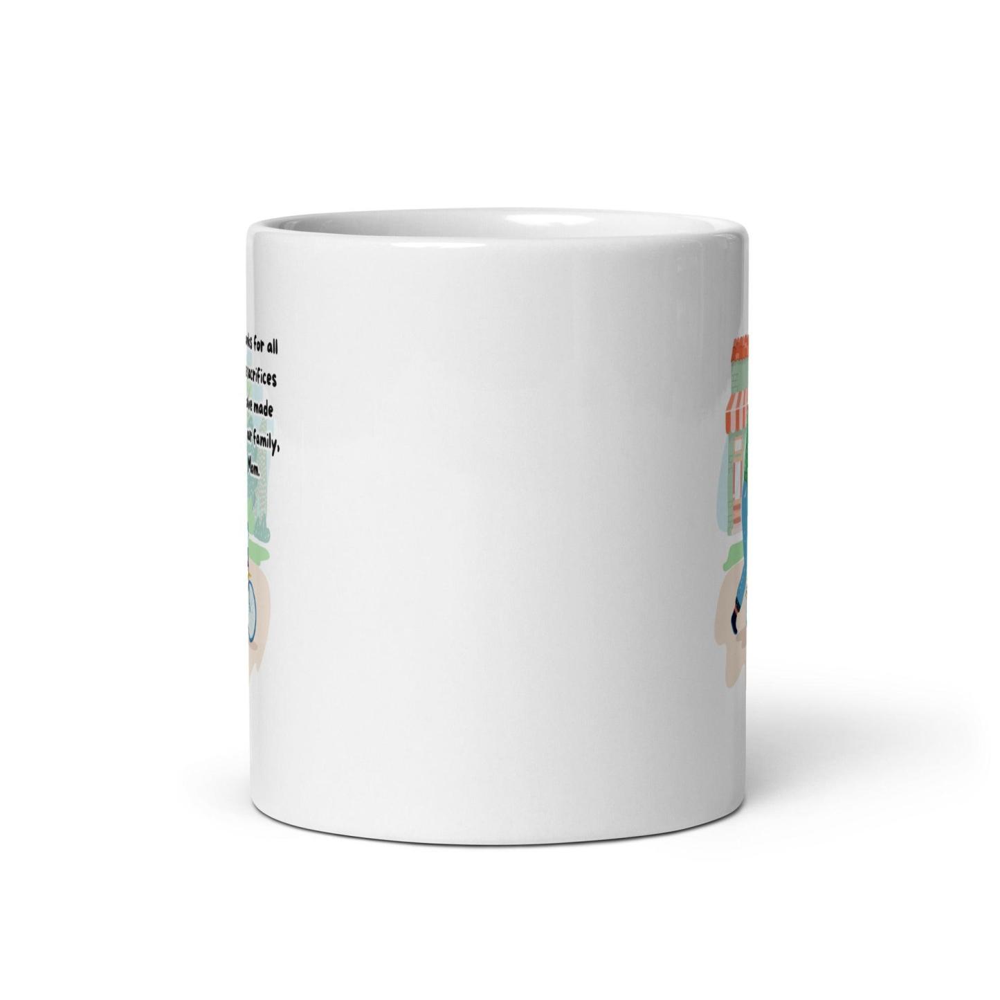 Thanks for Mom Mug A Sentimental Ceramic Gift - Inspire Cups