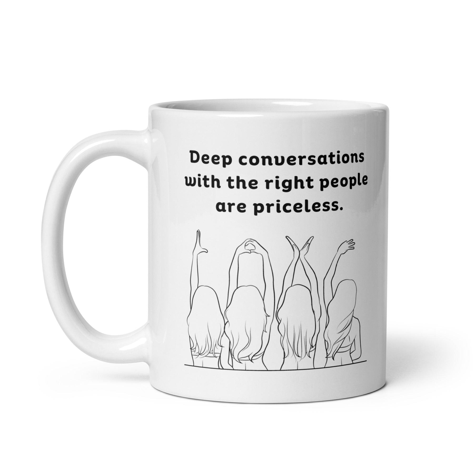 Priceless Conversations Ceramic Mug - Inspire Cups