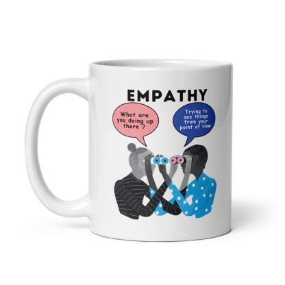 Empathy Illustration Glossy Mug - Inspire Cups