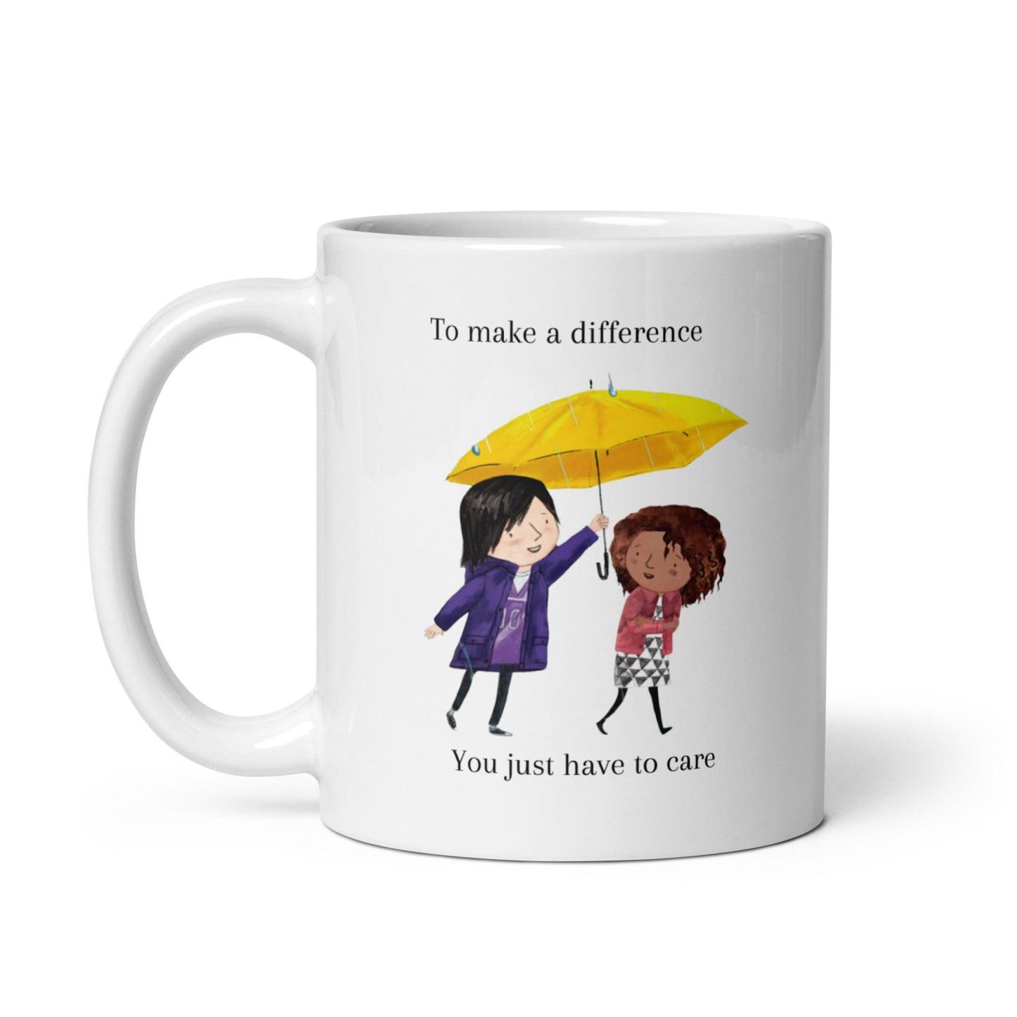 Illustrated Ceramic Coffee Mug - Inspire Cups