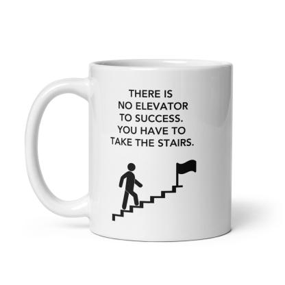 Motivational Stairs Ceramic Mug - Inspire Cups