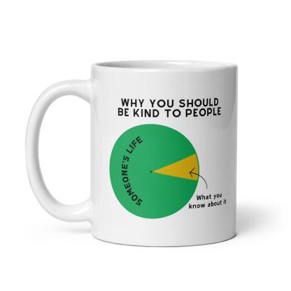 Why You Should Be Kind To People Printed Glossy Mug - Inspire Cups