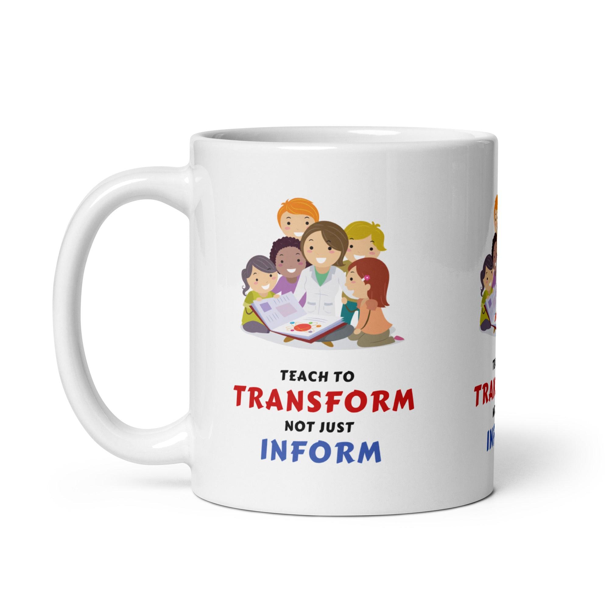 Transform Inform Message Mug - Inspire Cups