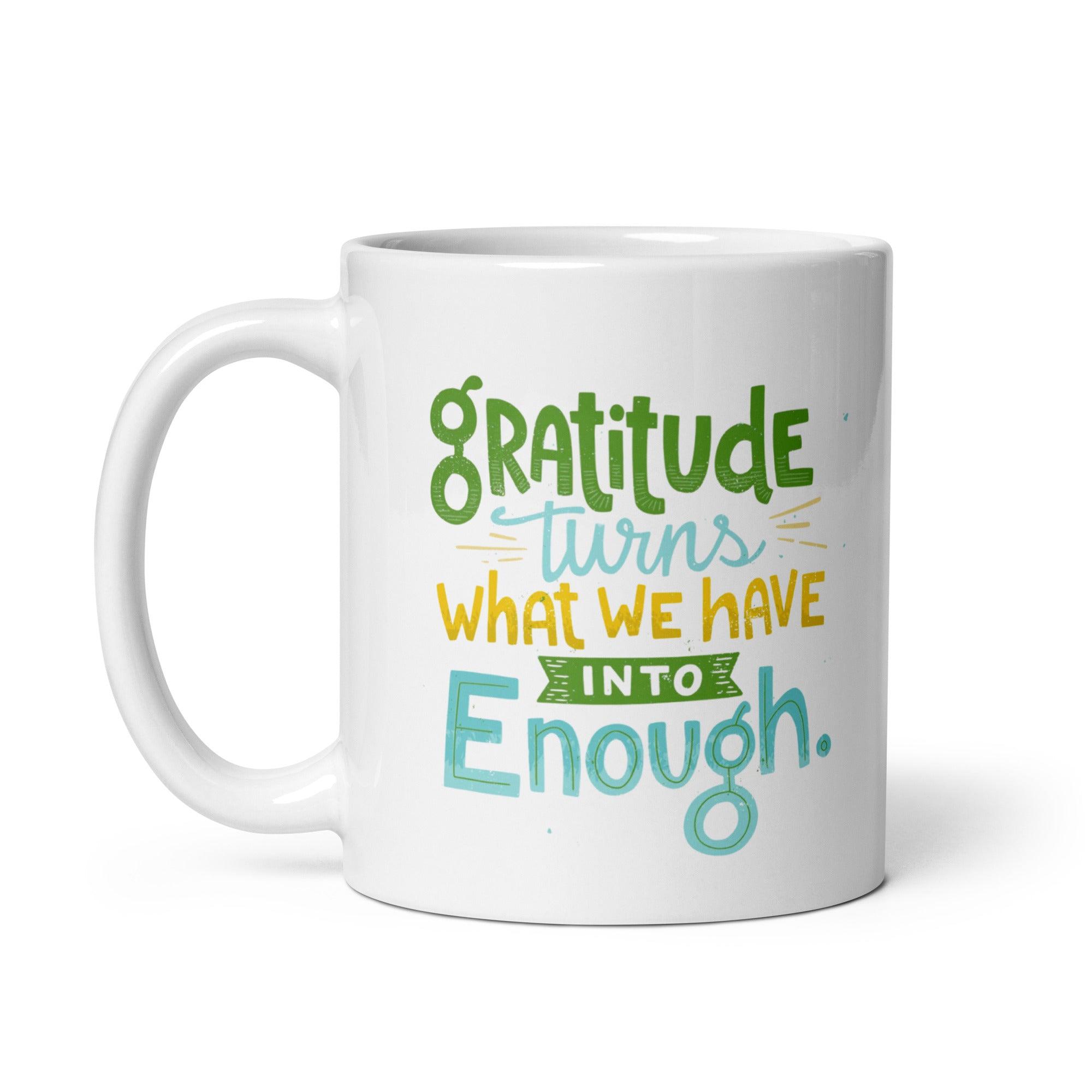 Gratitude Ceramic Coffee Mug - Inspire Cups