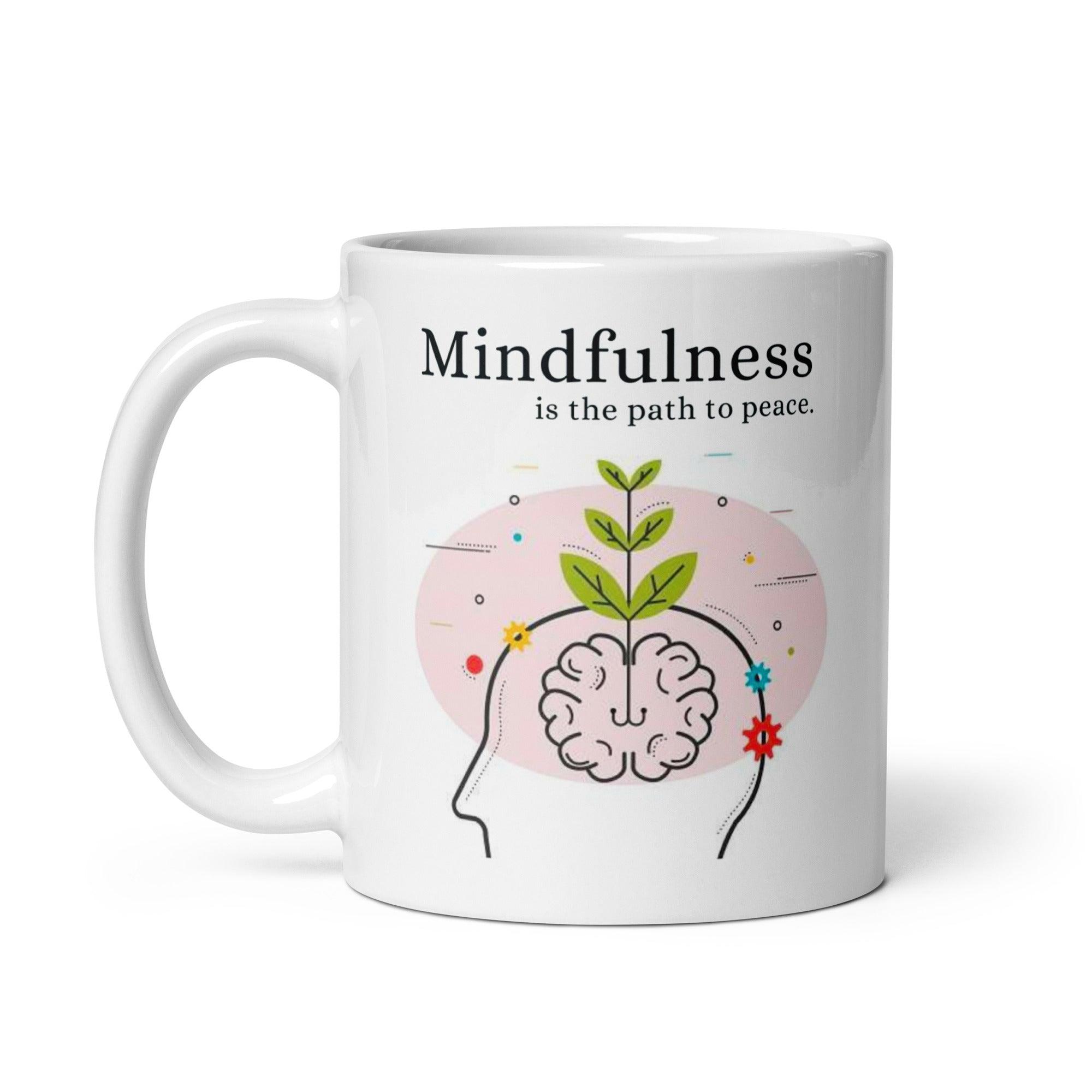 Mindfulness Peace Ceramic Mug - Inspire Cups